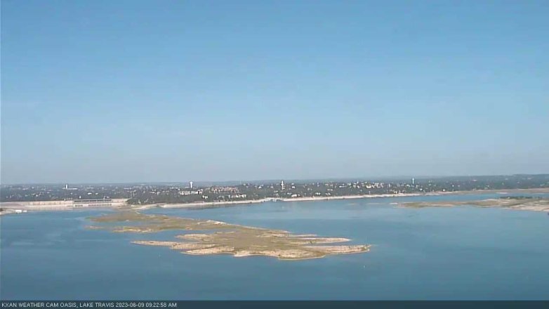Lake Travis webcam, June 9, 2023 9:25 AM CT