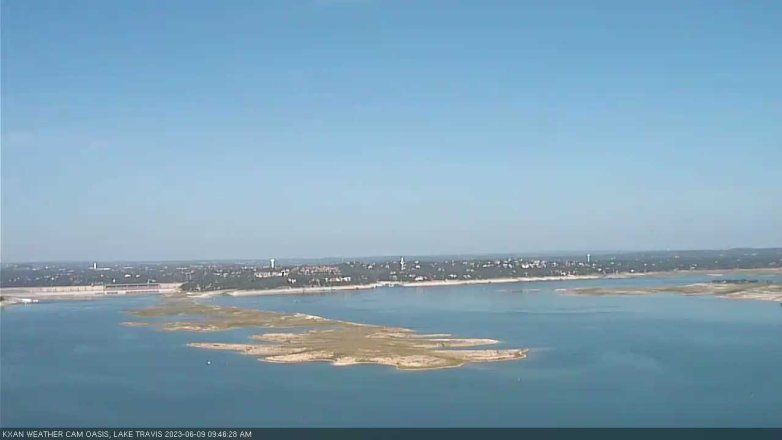 Lake Travis webcam, June 9, 2023 9:45 AM CT