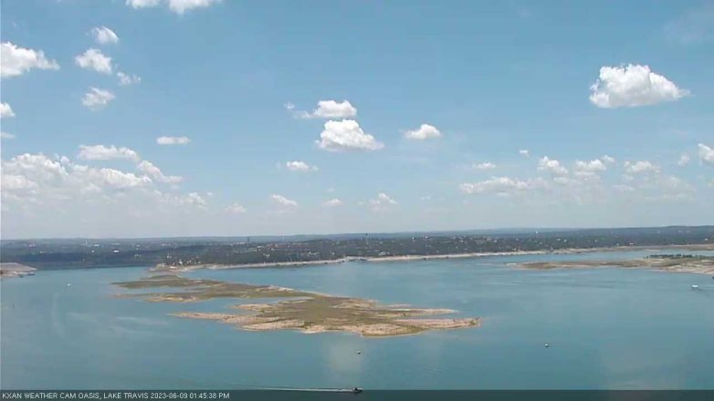 Lake Travis webcam, June 9, 2023 1:45 PM CT