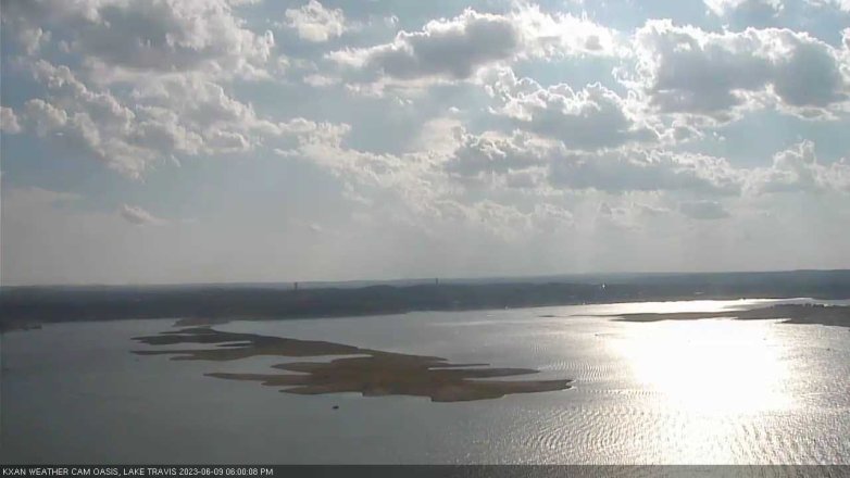 Lake Travis webcam, June 9, 2023 6:00 PM CT