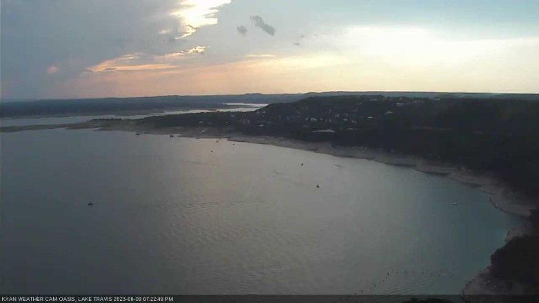 Lake Travis webcam, June 9, 2023 7:25 PM CT