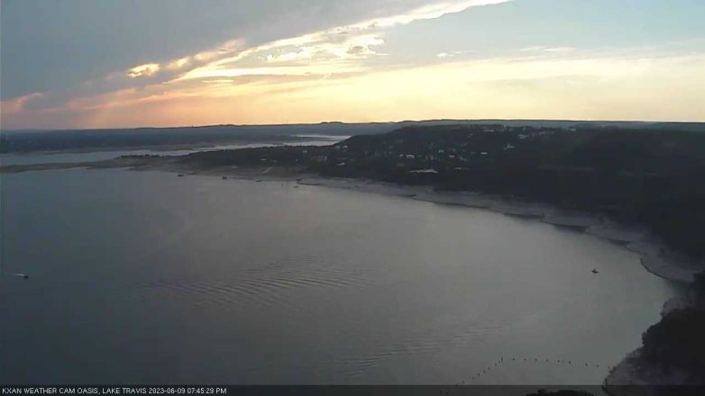 Lake Travis webcam, June 9, 2023 7:45 PM CT