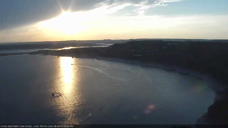 Lake Travis webcam, June 9, 2023 8:00 PM CT