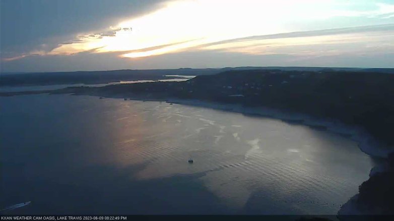 Lake Travis webcam, June 9, 2023 8:25 PM CT