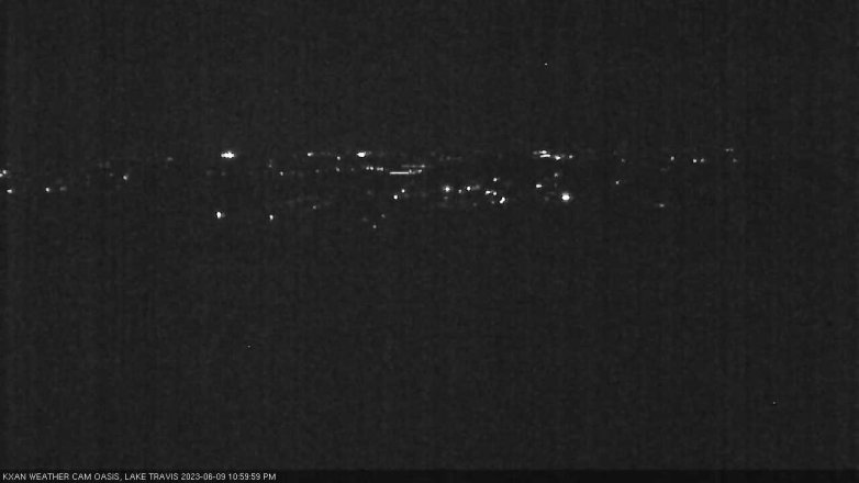 Lake Travis webcam, June 9, 2023 11:00 PM CT
