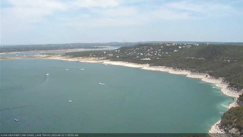 Lake Travis webcam, June 10, 2023 12:00 PM CT