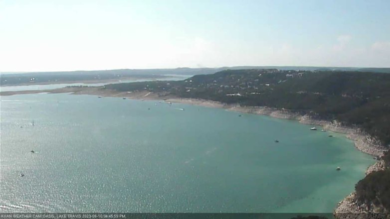Lake Travis webcam, June 10, 2023 4:45 PM CT