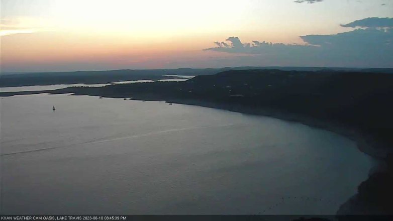 Lake Travis webcam, June 10, 2023 8:45 PM CT
