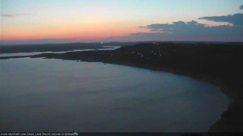 Lake Travis webcam, June 10, 2023 9:00 PM CT