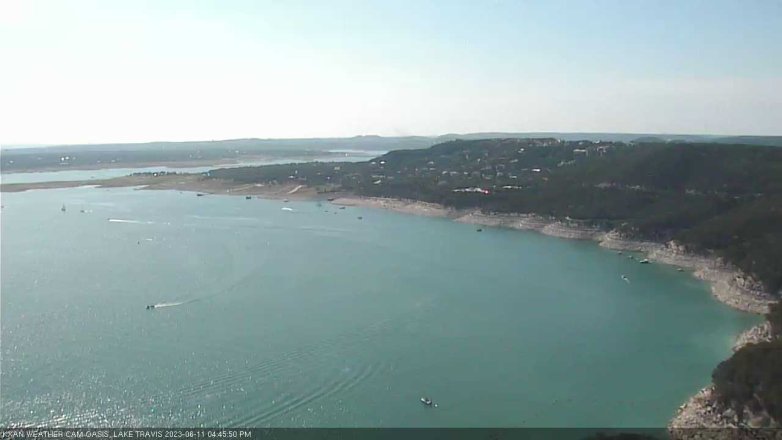 Lake Travis webcam, June 11, 2023 4:45 PM CT