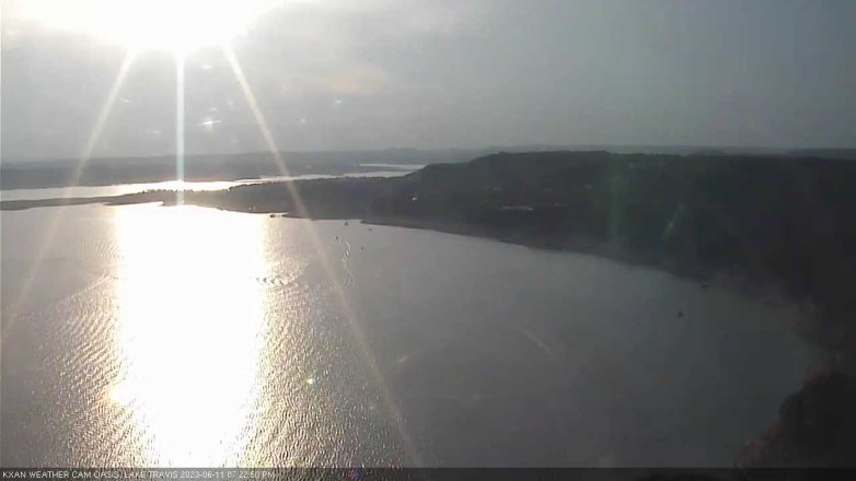 Lake Travis webcam, June 11, 2023 7:25 PM CT
