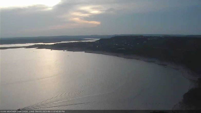 Lake Travis webcam, June 11, 2023 7:45 PM CT