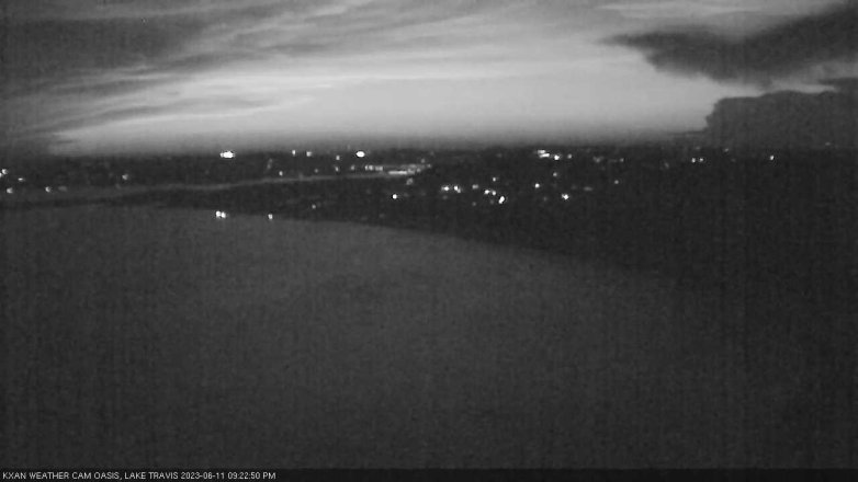 Lake Travis webcam, June 11, 2023 9:25 PM CT