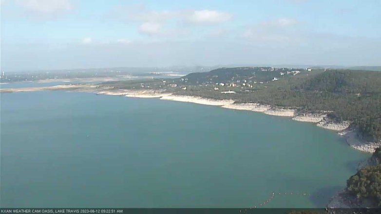 Lake Travis webcam, June 12, 2023 9:25 AM CT