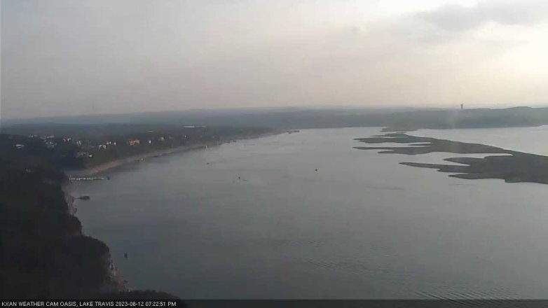 Lake Travis webcam, June 12, 2023 7:25 PM CT