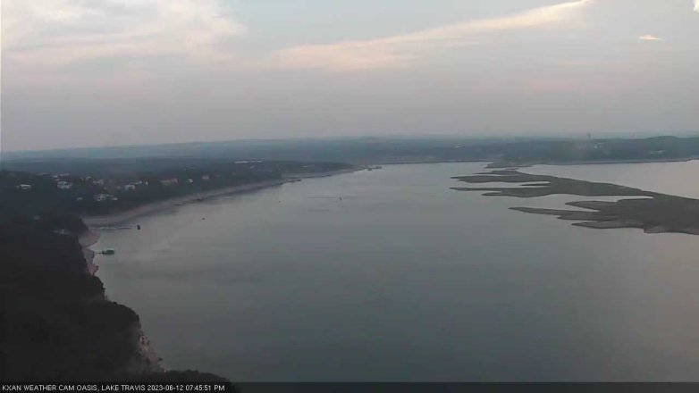 Lake Travis webcam, June 12, 2023 7:45 PM CT