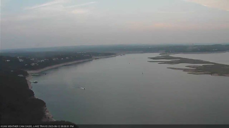 Lake Travis webcam, June 12, 2023 8:00 PM CT