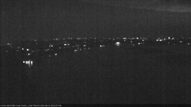 Lake Travis webcam, June 12, 2023 9:25 PM CT