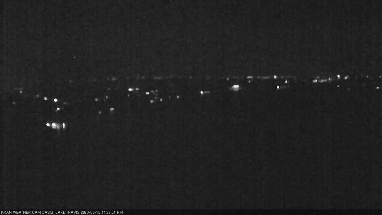 Lake Travis webcam, June 12, 2023 11:25 PM CT