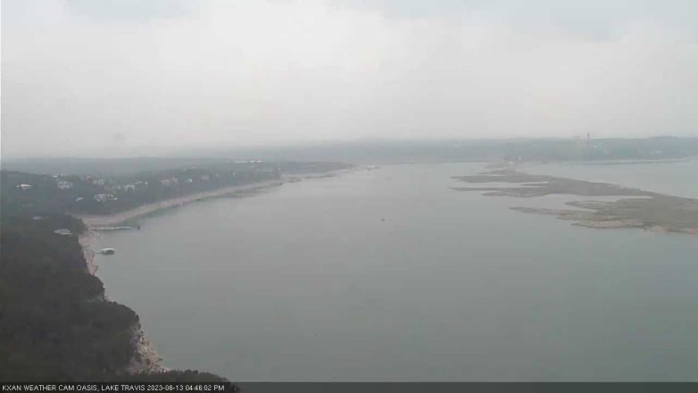 Lake Travis webcam, June 13, 2023 4:45 PM CT