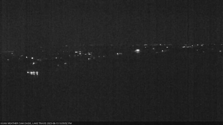 Lake Travis webcam, June 13, 2023 11:00 PM CT
