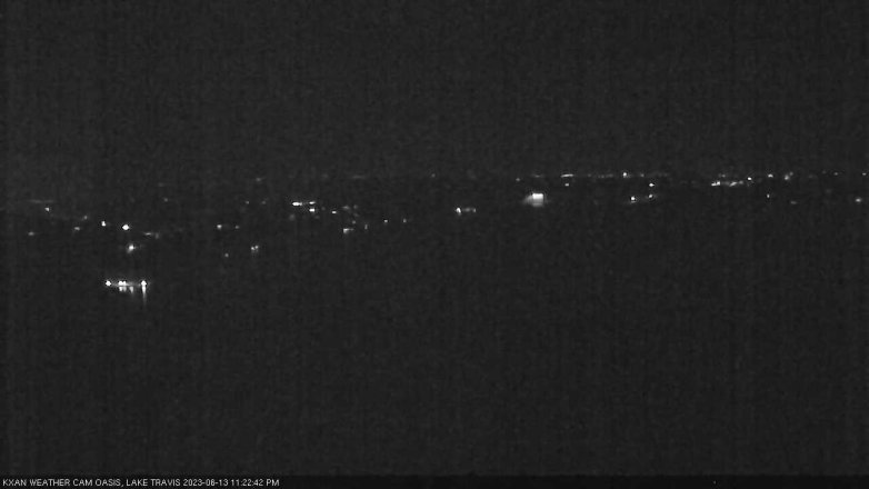 Lake Travis webcam, June 13, 2023 11:25 PM CT