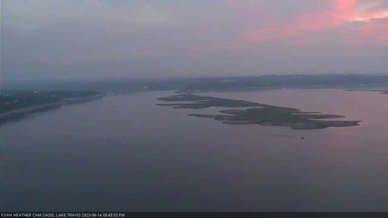 Lake Travis webcam, June 14, 2023 8:45 PM CT