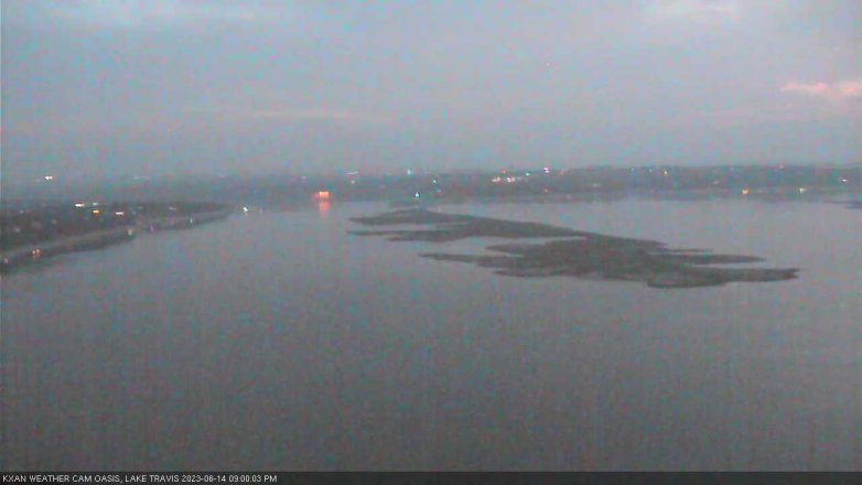 Lake Travis webcam, June 14, 2023 9:00 PM CT