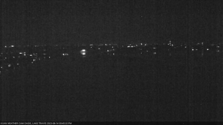 Lake Travis webcam, June 14, 2023 9:45 PM CT