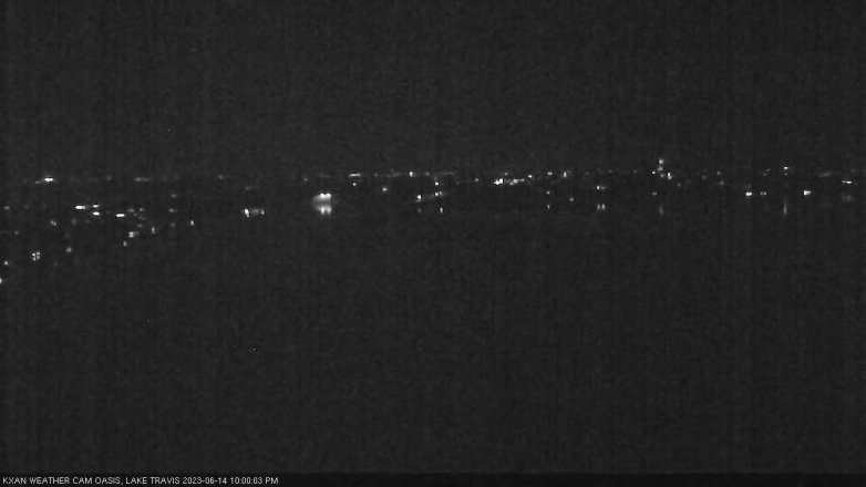 Lake Travis webcam, June 14, 2023 10:00 PM CT