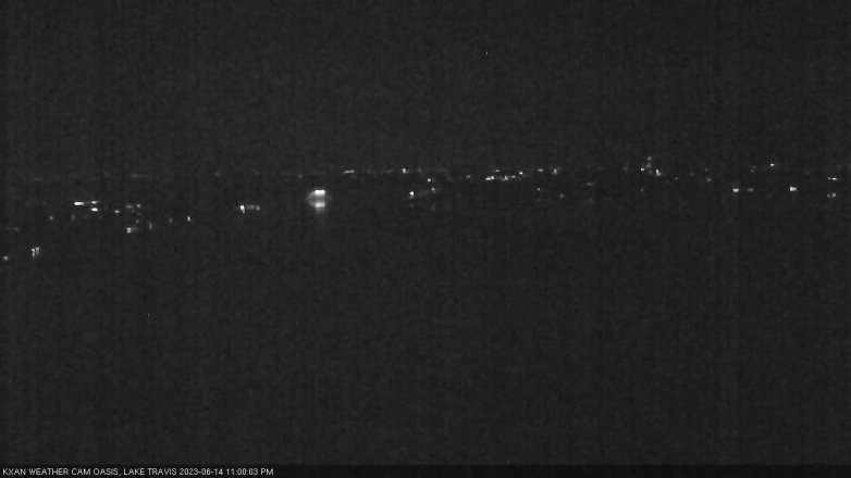 Lake Travis webcam, June 14, 2023 11:00 PM CT