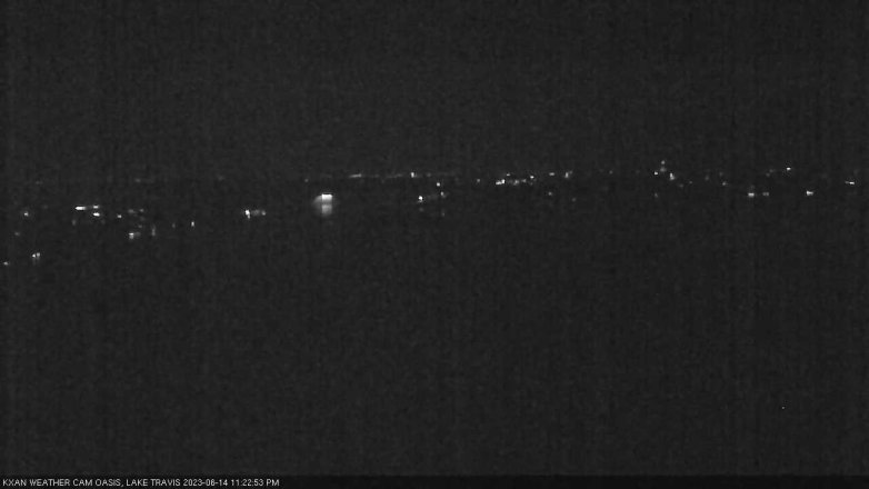 Lake Travis webcam, June 14, 2023 11:25 PM CT