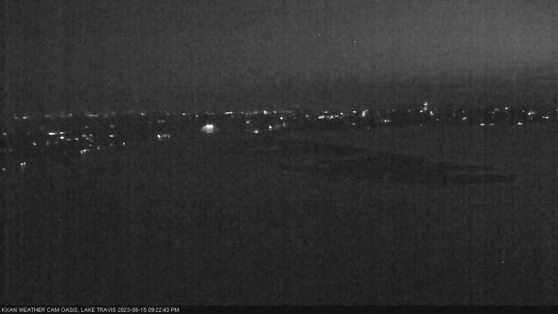 Lake Travis webcam, June 15, 2023 9:25 PM CT