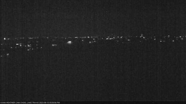 Lake Travis webcam, June 15, 2023 10:00 PM CT
