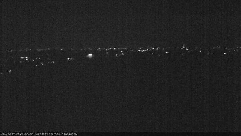 Lake Travis webcam, June 15, 2023 11:00 PM CT