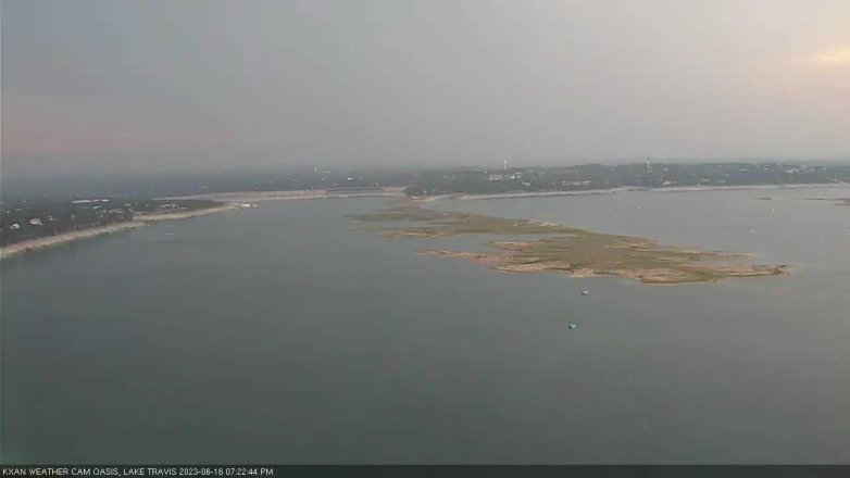 Lake Travis webcam, June 16, 2023 7:25 PM CT