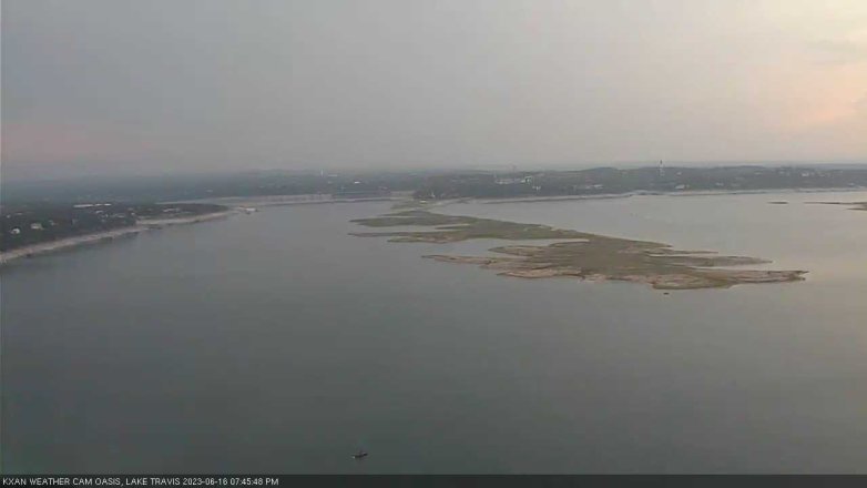 Lake Travis webcam, June 16, 2023 7:45 PM CT
