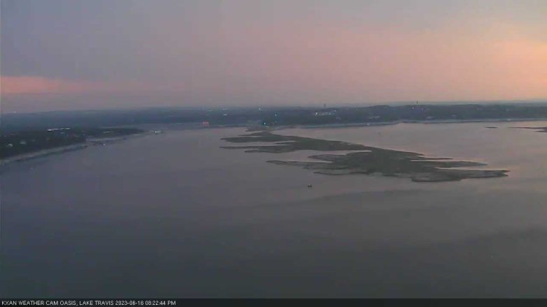 Lake Travis webcam, June 16, 2023 8:25 PM CT