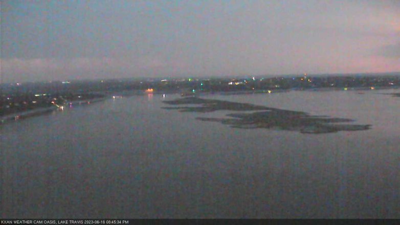 Lake Travis webcam, June 16, 2023 8:45 PM CT