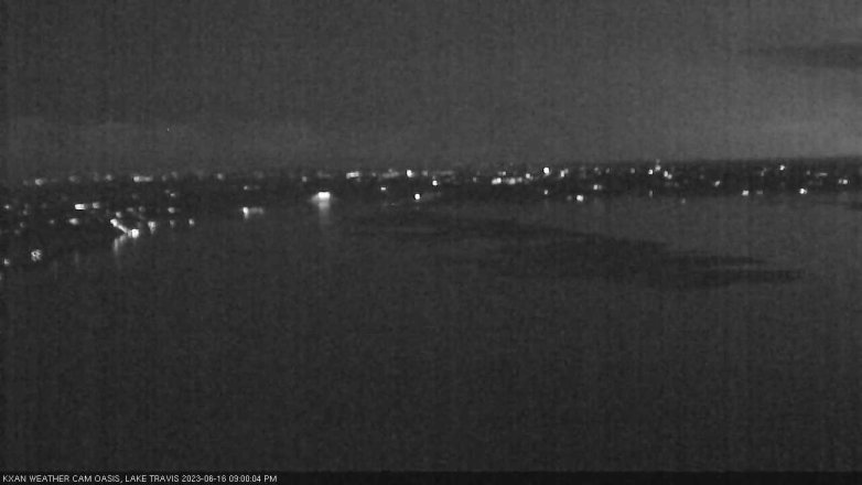 Lake Travis webcam, June 16, 2023 9:00 PM CT