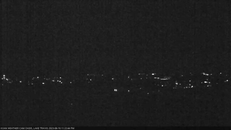 Lake Travis webcam, June 16, 2023 11:25 PM CT