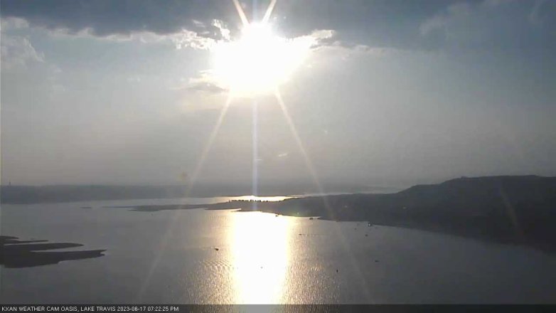 Lake Travis webcam, June 17, 2023 7:25 PM CT