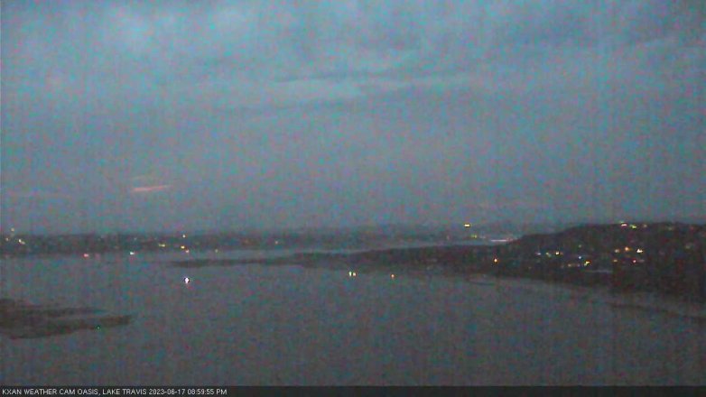 Lake Travis webcam, June 17, 2023 9:00 PM CT