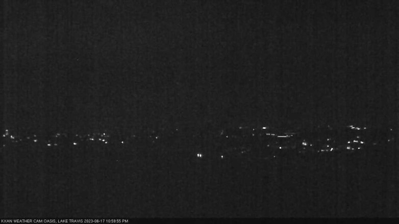 Lake Travis webcam, June 17, 2023 11:00 PM CT