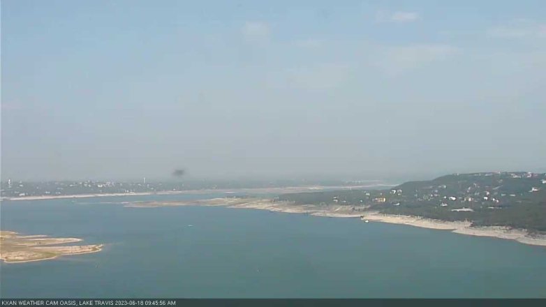 Lake Travis webcam, June 18, 2023 9:45 AM CT