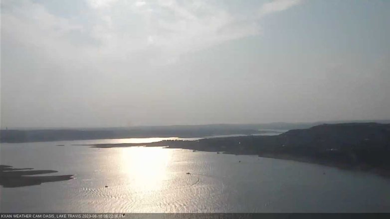 Lake Travis webcam, June 18, 2023 6:25 PM CT