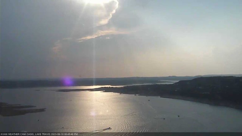 Lake Travis webcam, June 18, 2023 6:45 PM CT