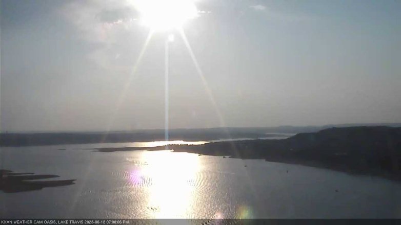 Lake Travis webcam, June 18, 2023 7:00 PM CT