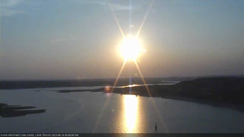 Lake Travis webcam, June 18, 2023 8:00 PM CT
