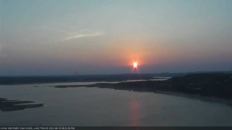 Lake Travis webcam, June 18, 2023 8:25 PM CT